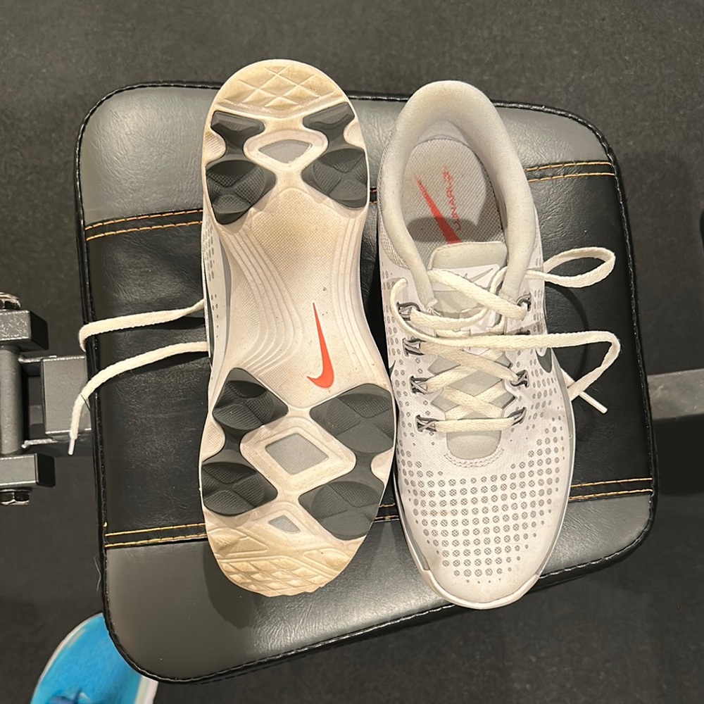 Nike White and Gray Athletic Shoes